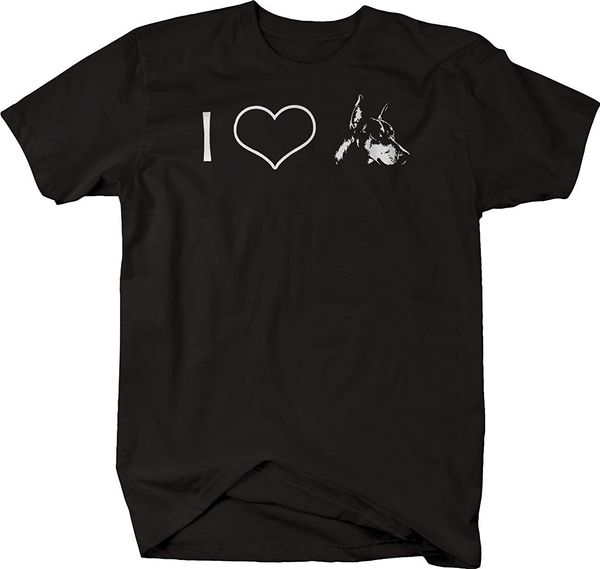 

i love doberman dog t shirt print t-shirt harajuku short sleeve men print t-shirt harajuku short sleeve men top