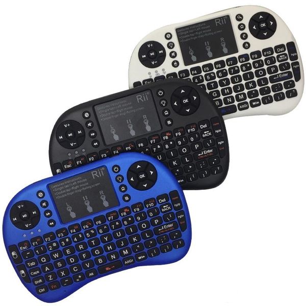 

rii i8 fly air mouse 2.4g colorful backlit backlight wireless touchpad keyboard multifunction for tv android boxes mxq pro with retail box
