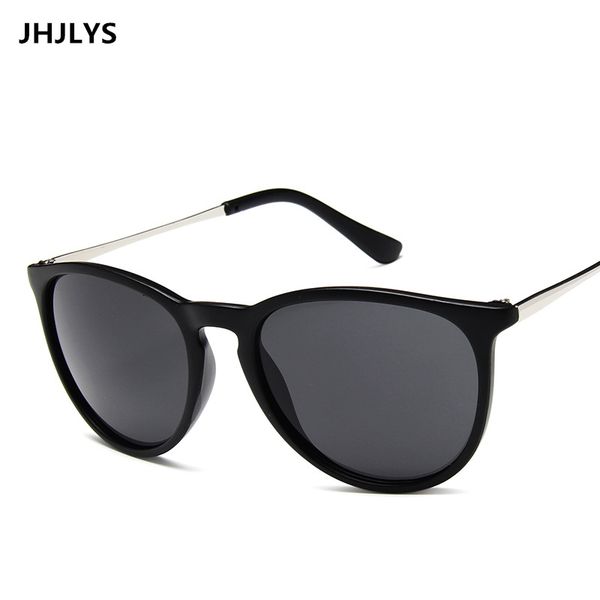 

new fashion oval sunglasses men's brand wild metal frame sunglasses female men's driving sunscreen sun glasses, White;black