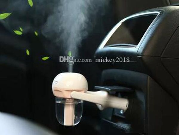 

mini car air humidifier steam aroma diffuser aromatherapy fresher adaptor for water perfume essential oil with logo ship