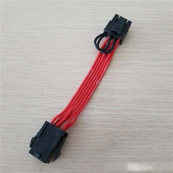 

10pcs/lot graphics card 8pin male adapter to 6pin female power extension cable 10cm red