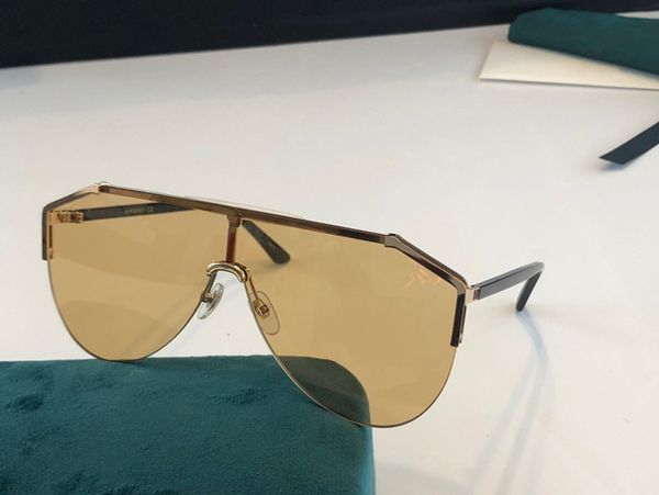 

0584 fashionable ladies all-match sunglasses, popular goggles, connected lenses, large size half frame with premium box, White;black