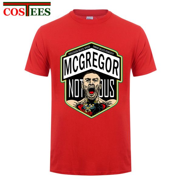 

лето nortorious макгрегор ufc полковник харланд сандерс creative design отпечатано с коротким рукавом футболка мужчины тройники смешные t-sh