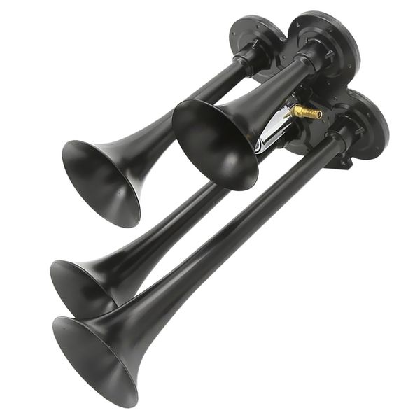 

car truck marine boat motorcycle 12v/24v 4-trumpet train air horn kit 150db loud