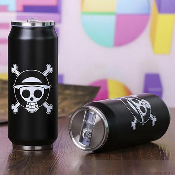 

500ml cola can bottle water cups tumblers stainless steel outdoor 2 layer vacuum insulated mug cups sith straw lids 0024home