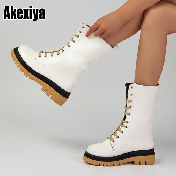 

women motorcycle boots low-heeled shoes woman high heel platform pu leather boots lace up women shoes black boots girls p309