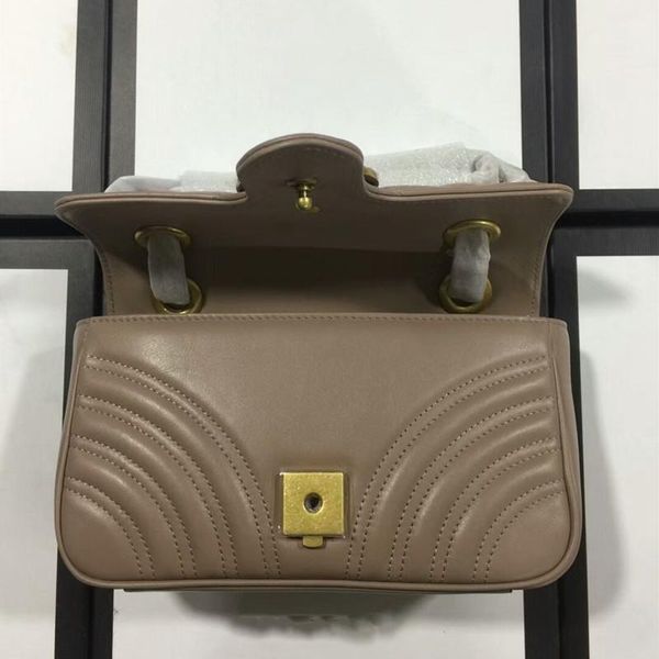 

italian genuine leather women designer handbags messenger metal chain shoulder bags wave purses ladies handbag