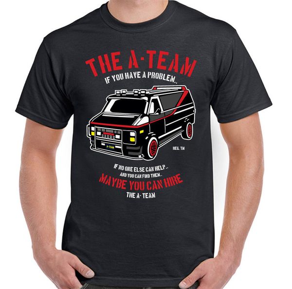 

a-team van mens смешной 80 телепрограмма футболка показать mr-t для молодежи среднего возраста elder tee shirt