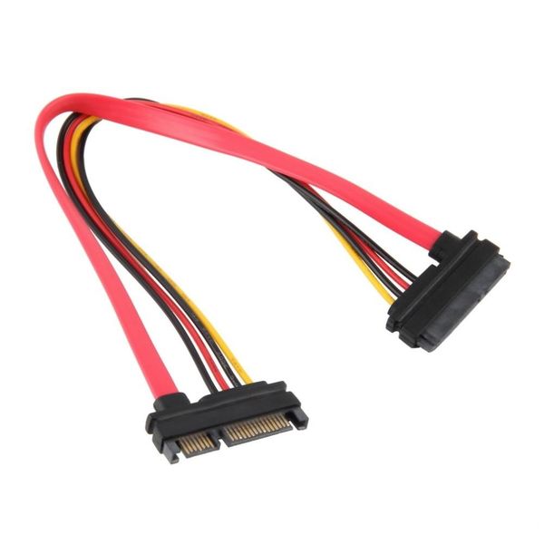 

7 15 pin serial sata data power combo hdd extension cable connector male to female