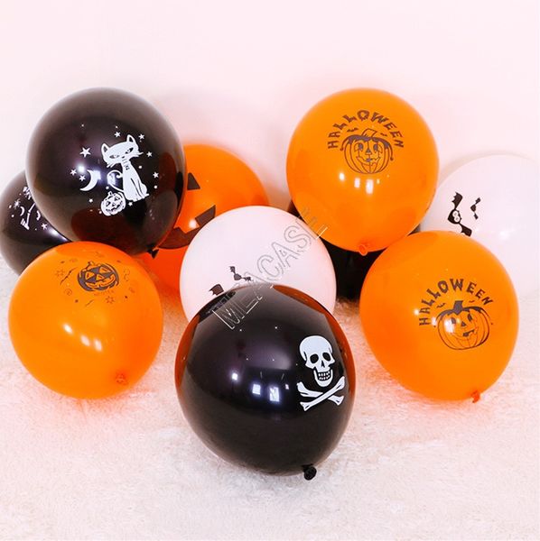 

12inch hallowmas день шар декоративные шары фестиваль партии реквизит череп pumkin призрак паук мультфильм воздушные шары латексные airballo