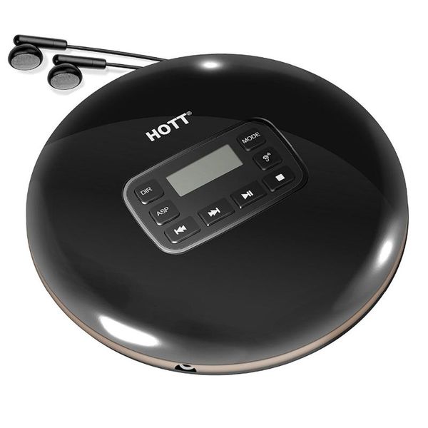 

cd player with lcd display, shockproof function personal cd walkman with headphone jack, anti-skip protection