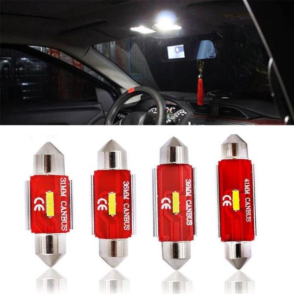 

5w 1860 led bulb festoon 31mm 36mm 39mm 41mm csp car interior dome lamp license plate reading light white dc12-32v