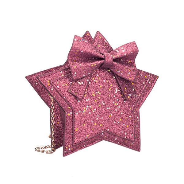 

cute kids children girls mini bowknot crossbody bags soft handbags bag purse star sequin bling coin purse christmas gift