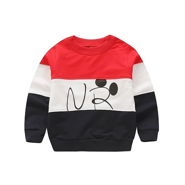 

v-tree baby boys sweatshirt cotton t shirt for boy 2 colors spring autumn for kids tees shirt children outwear 2-8 years 200923, Black