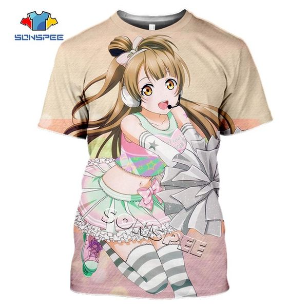 

3d anime girl love live summer idol girl men pullover 3d print shirts kawaii hentai aesthetic men clothing