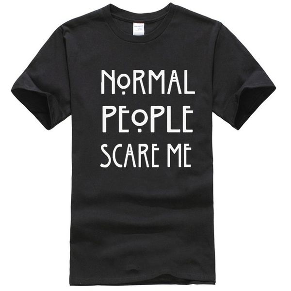 

normal people scare me mens t shirt funny goth rock punk emo anti social