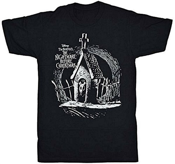 

nightmare before christmas zero black men's graphic t-shirt new summer casual tee shirt