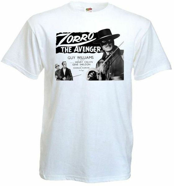 

зорро версии 2 майки белого плаката фильм всех размеры s 5xl