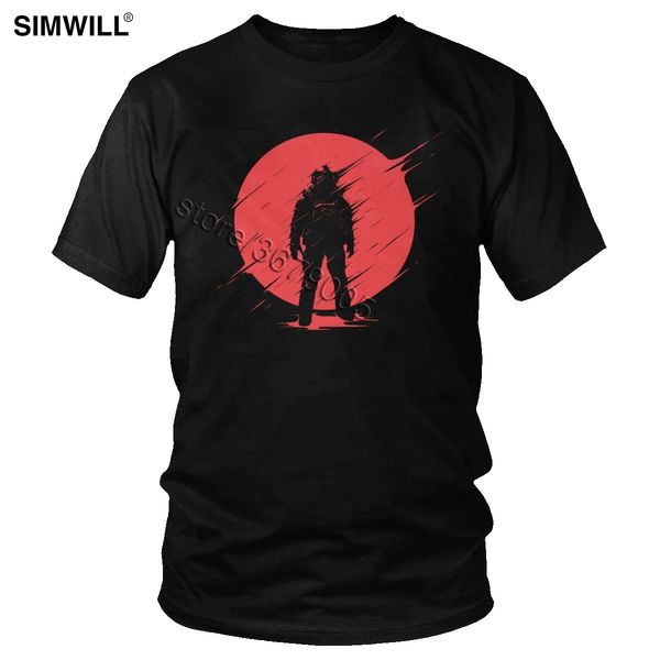 

classic streetwear t shirt men graphic red astronaut t-shirt leisure cotton short sleeve space sphere tee oversized apparel