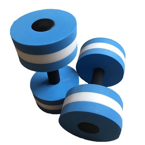 

1 pcs pool accessories eva water foam floating dumbbell swimming pool water weight aerobics automatic float aquatic barbell toy