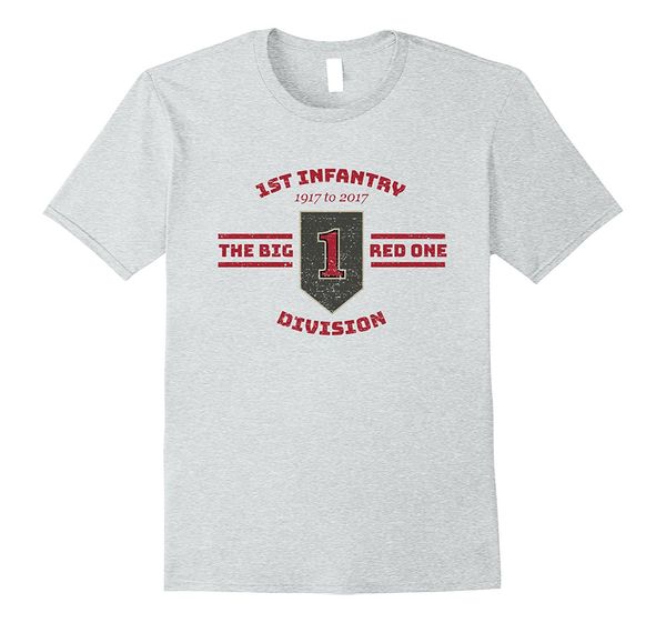

2019 new summer tee shirt army 1st infantry division big red one t shirt cool t-shirt