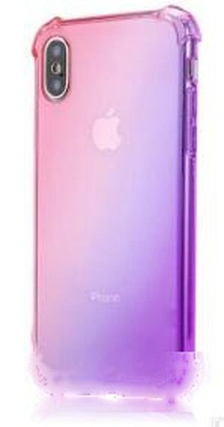 

2019 gradient colors anti shock airbag soft clear cases for iphone xr xs max 8 7plus 6s for samsung s10 s9 note 9