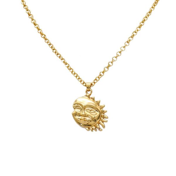 

aensoa урожай вс подвеска шарм celestial dainty ожерелье для женщин boho цвета золота цепи воротника choker ожерелья подарок ювелирных издел, Silver