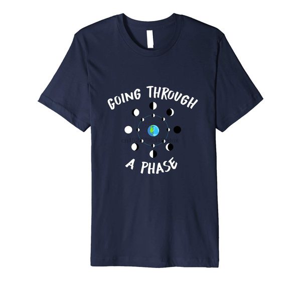 

going through a phase moon astronomy teacher science t-shirt style 3d printed men tee shirt homme summer make t shirts