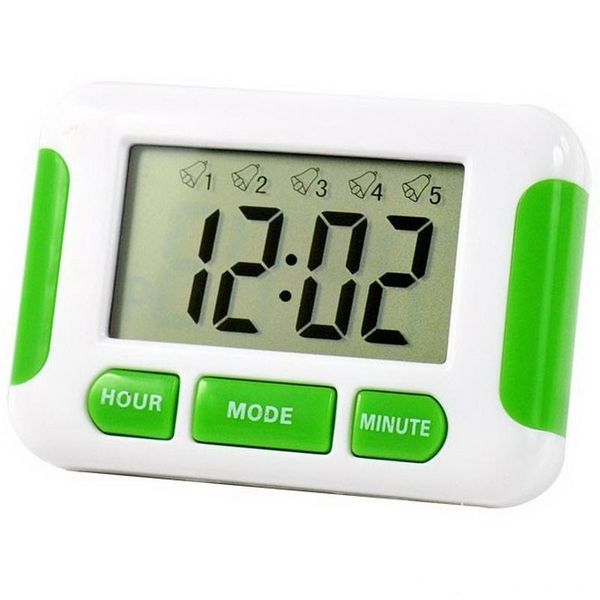 

alarm clock 5 groups noisy bell 12/24 hours countdown multi kitchen home house lab library laboratory timer count down time