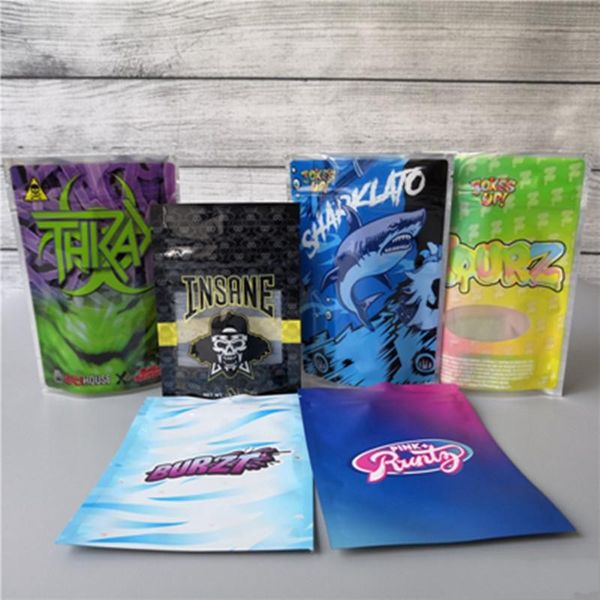 

runtz joker up insane bag 3.5g zourz sharklato burzt thkax smell proof bags vape packaging for dry herb vaporizer with 6kinds mylar bag