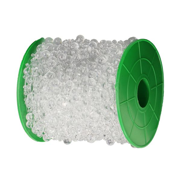 

200 feet faux pearl beads string strands by the roll garland wedding party diy table decoration 8mm+3mm