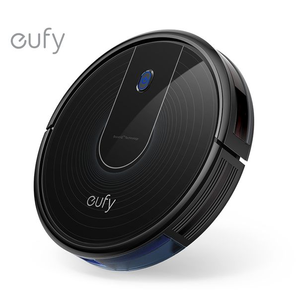 

robot vacuum cleaners eufy [boostiq] robovac 12, cleaner, upgraded, quiet, cleans hard floors to medium-pile carpets