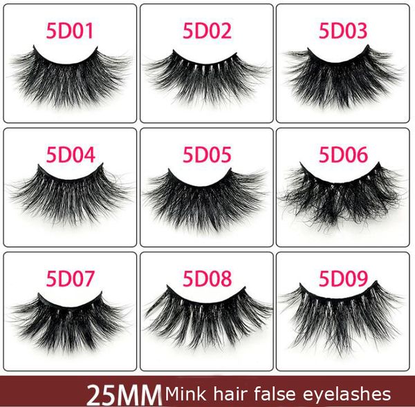 

2020 new 12st mink eyelashes false eyelashes crisscross natural fake lashes length 25mm makeup 5d mink lashes extension eyelash