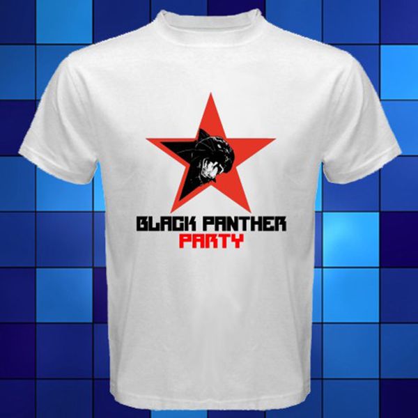 

black panther party logo *malcolm x white t-shirt size s m l xl 2xl 3xl t shirt brand 2020 male short sleeve tee