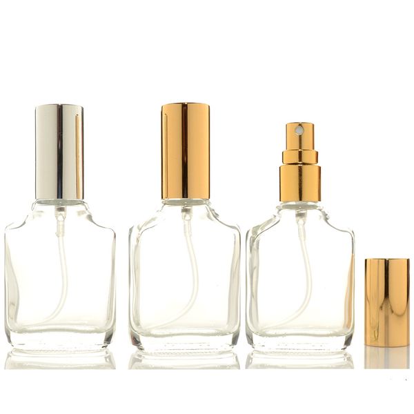 

storage bottles & jars 150pcs 15ml 1/3oz spray perfume bottle transparent glass aluminum lid refillable portable container cosmetic widely u