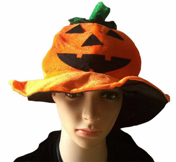 

2020 halloween pumpkin hats pleuche bucket caps designers party performance prop women men fashion festive gift favor sale ly9272