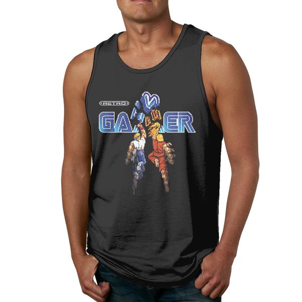 

fashion streetwear retro gamer streets of rage pure cotton tank high-q o-neck vest