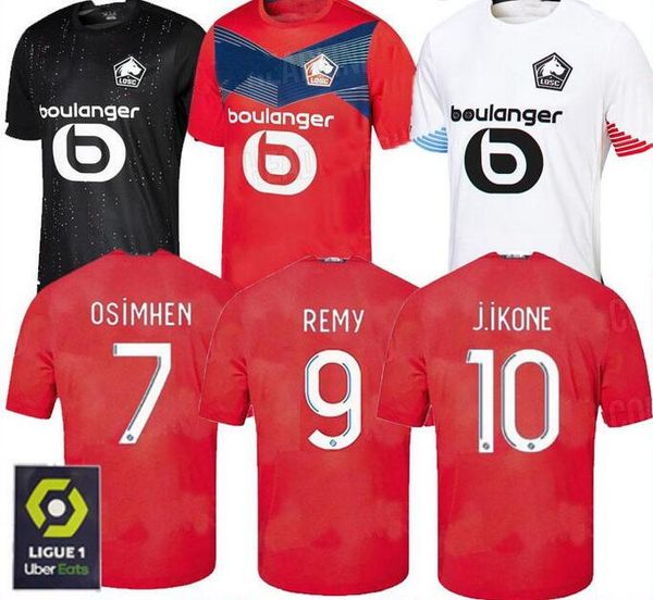 

20 21 losc лилль трикотажных изделий футбола дома вдали третьи 2020 20 21 майо де ножные sanches osimhen bamba yazıcı человек взрослые kit д, Black;yellow