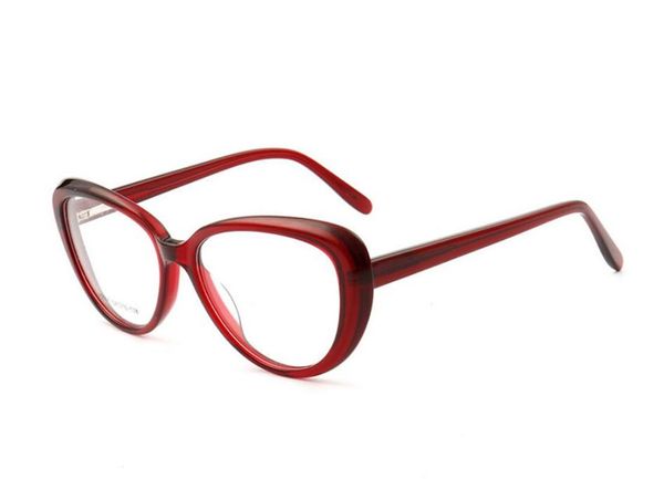 

women retro acetate full rim prescription lens optical eyewear frame brand design anti-fatigue goggle reading glasses women, White;black