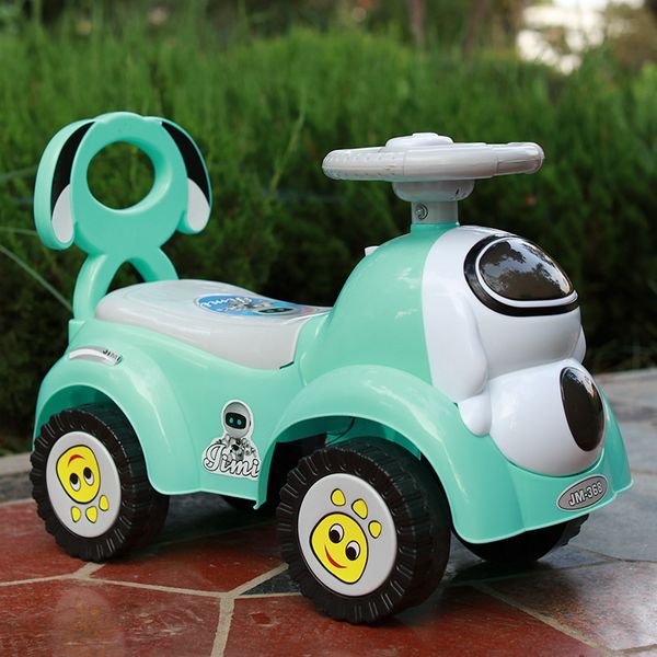 

children's swing car 1-3 years old baby treasure music luge infants step four wheel scooter stroller