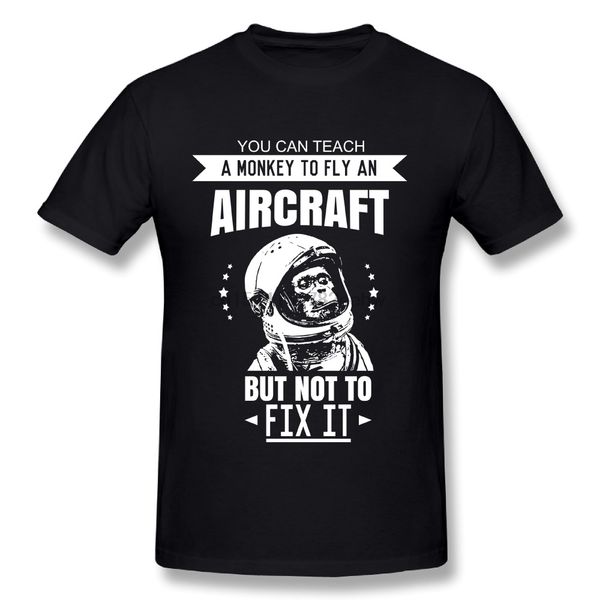

new arrival male aircraft mechanics to fly an aircraft t shirt 100% cotton tees plus size print tees