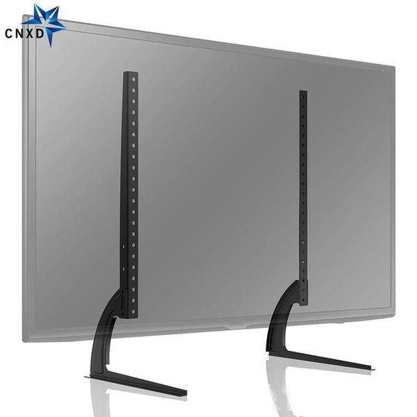 

accessories parts mounts universal table tv monitor stand base with height adjustment fit 32-65 flat screen tv vesa up to
