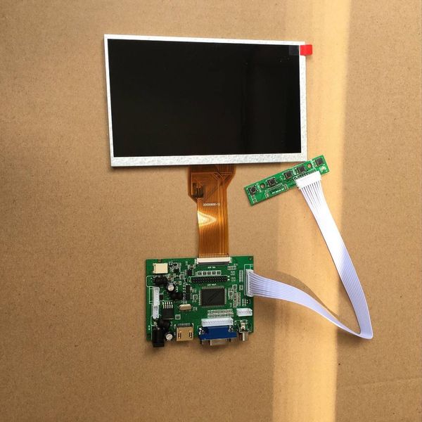 

9\" 1024×600 tft high-resolution lcd display module hdmi+vga+av driver board for raspberry pi
