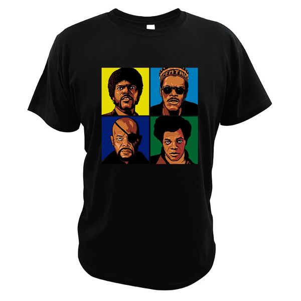 

samuel l. jackson movie t shirt pulp fiction jules winnfield nick do the right thing unbreakable tee pop art tshirt
