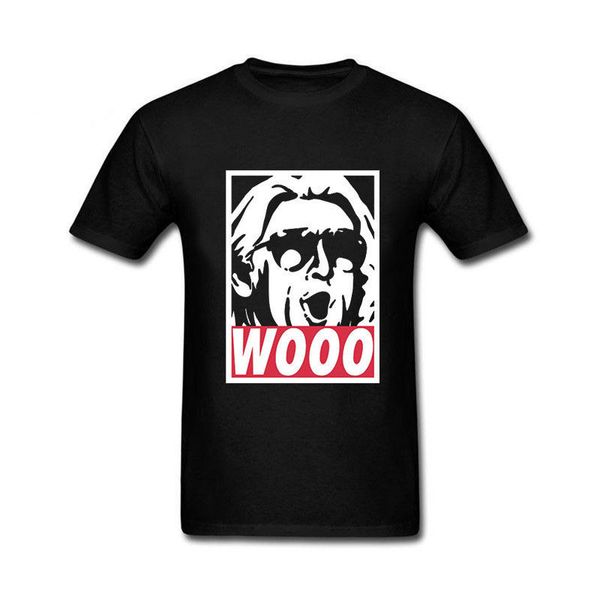 

new fashion wooo ric flair cotton funny sport t shirt man