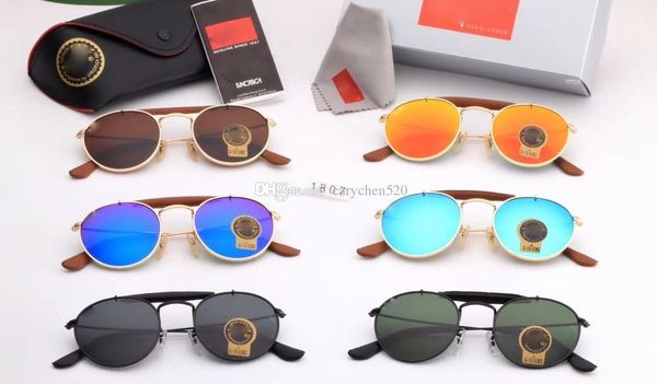 

women men ray glass lens 1807 sunglasses fashion women polarized sunglasses brand designer sunglasses 54mm gradient resin lenses, White;black