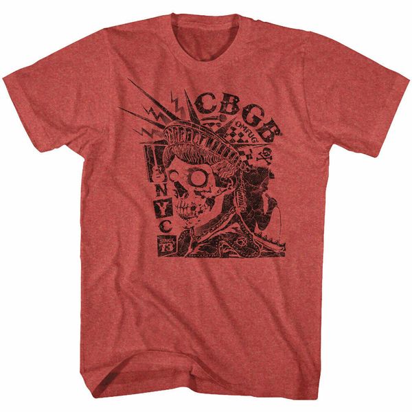 

cbgb мужская с коротким рукавом футболка red вереск nyc since '73