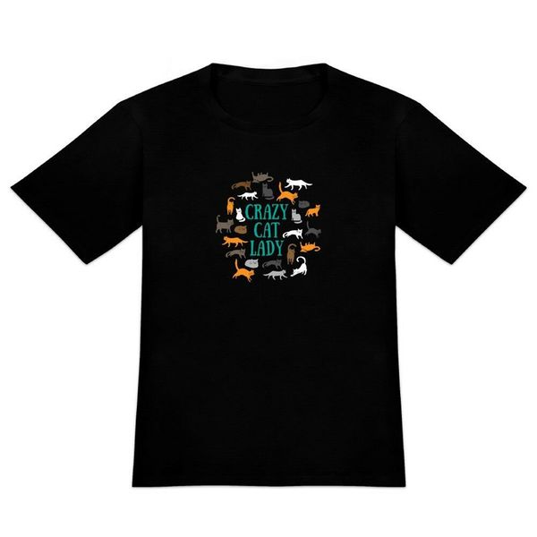 

crazy lady teal orange black brown men's novelty t-shirt breathable tee shirt