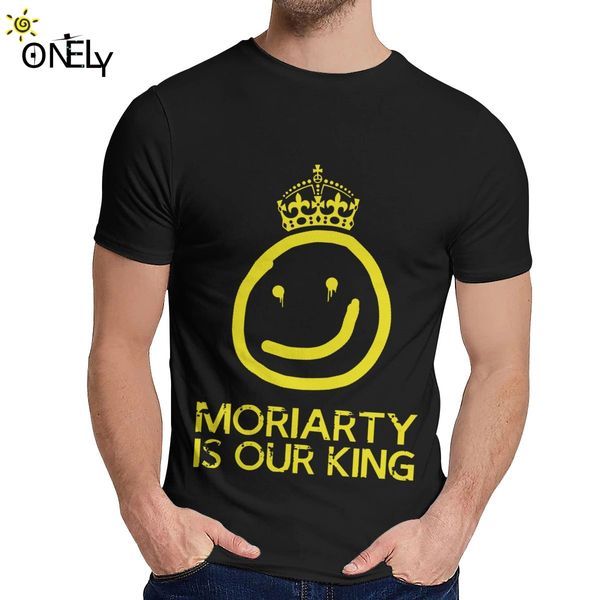 

for men t shirt moriarty is our king quality cotton streetwear o-neck vintage short sleeve