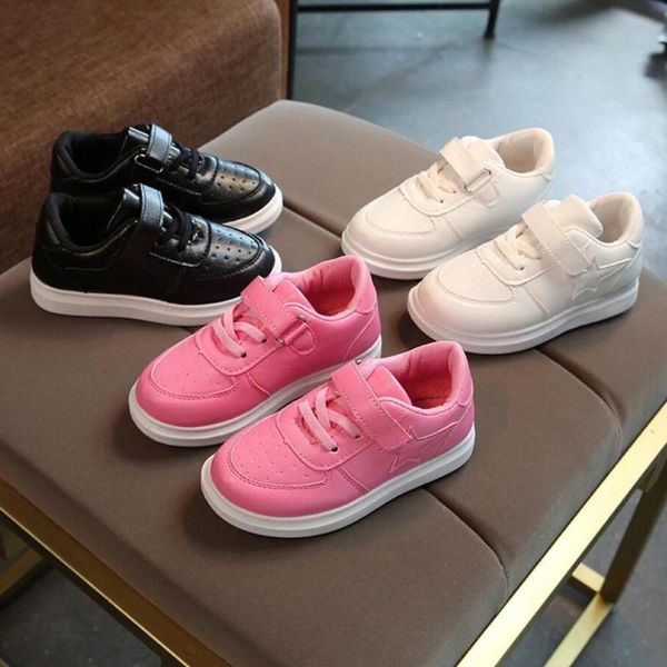 

kids shoes boys girls casual mesh sneakers breathable soft soled running sports shoes, Black